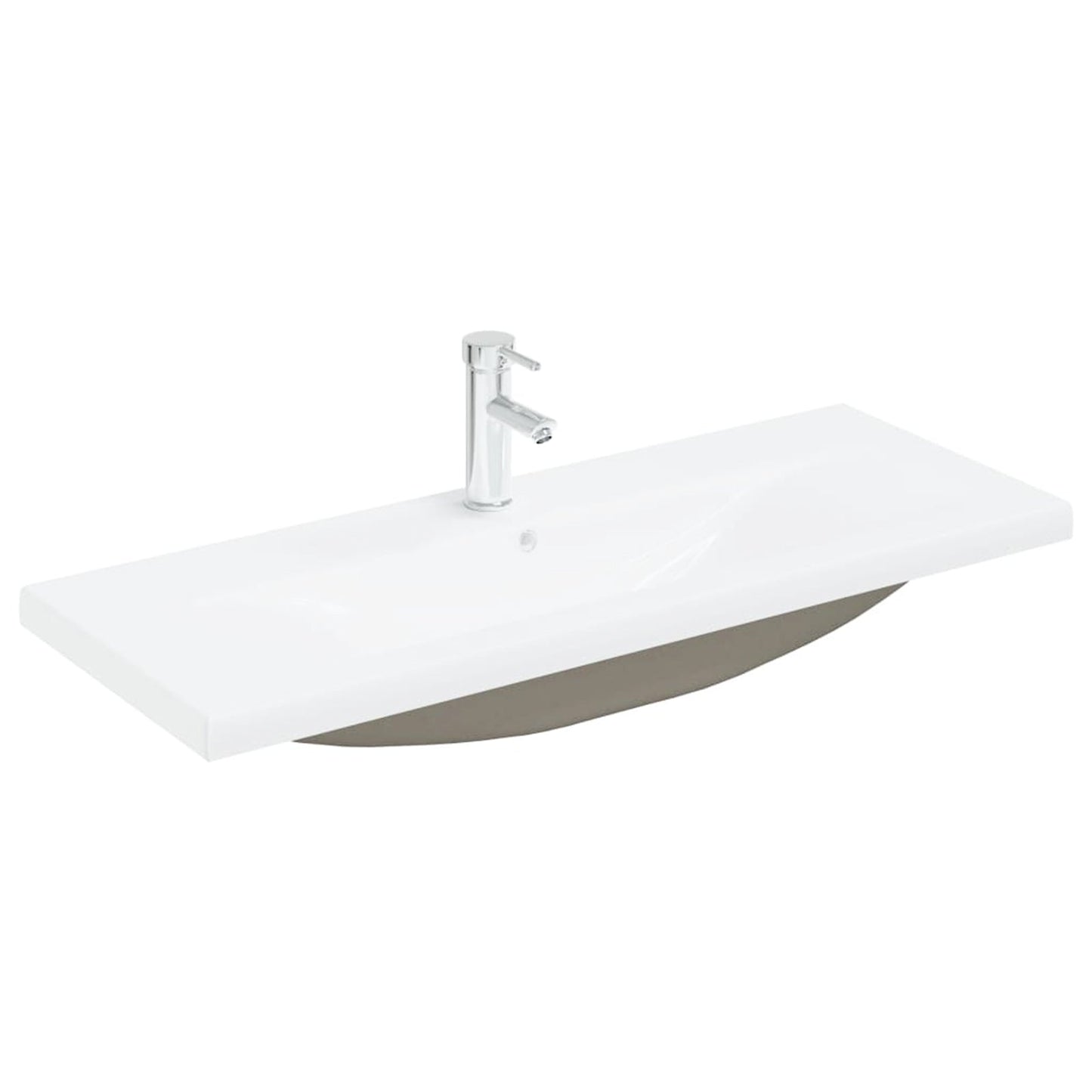 Sink Cabinet with Built-in Basin Black Oak Engineered Wood
