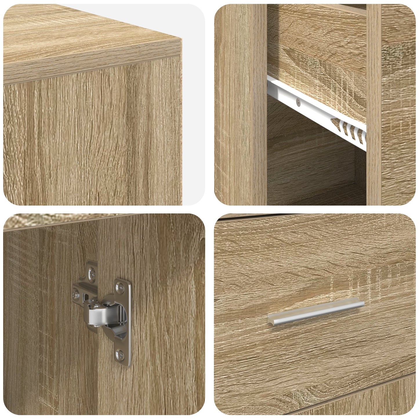 Corner Desk Sonoma Oak 102x88x75 cm Engineered Wood