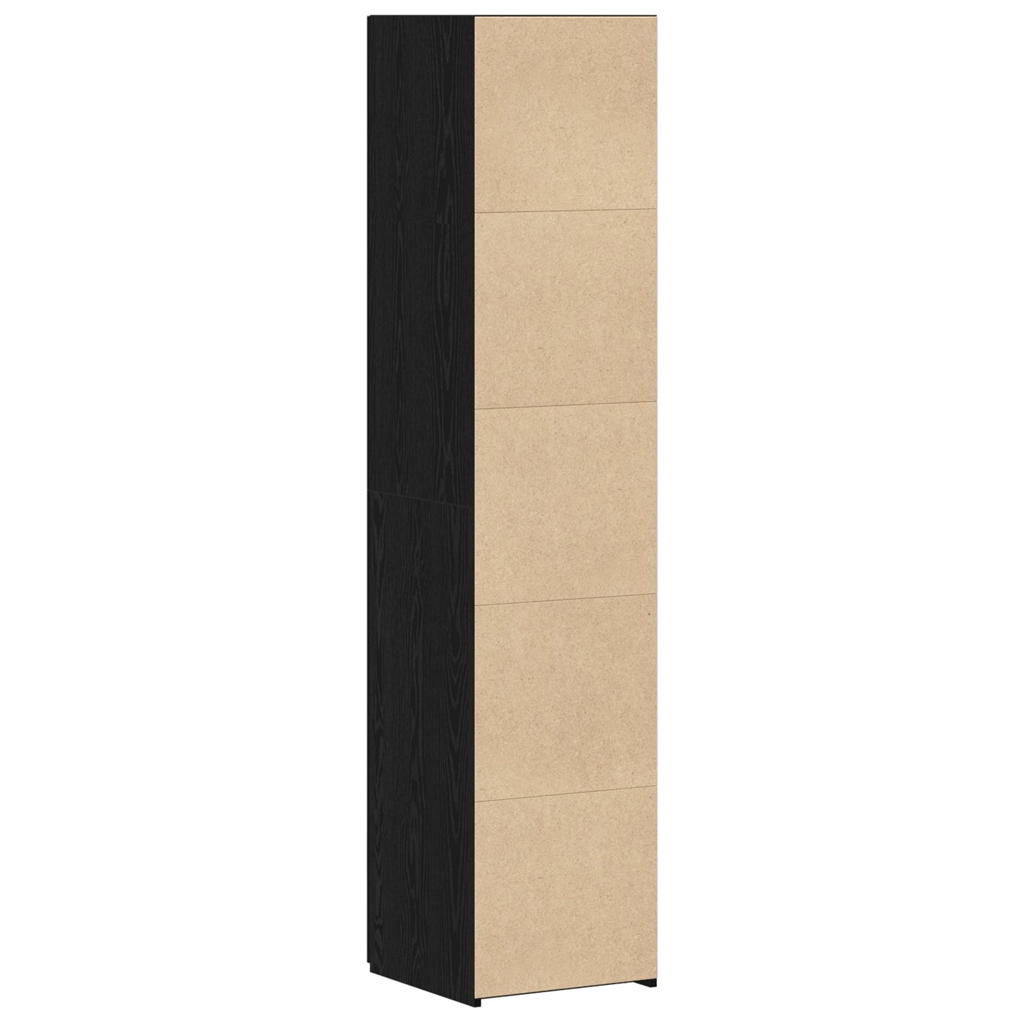 Highboard Black Oak 40x42.5x185 cm Engineered Wood