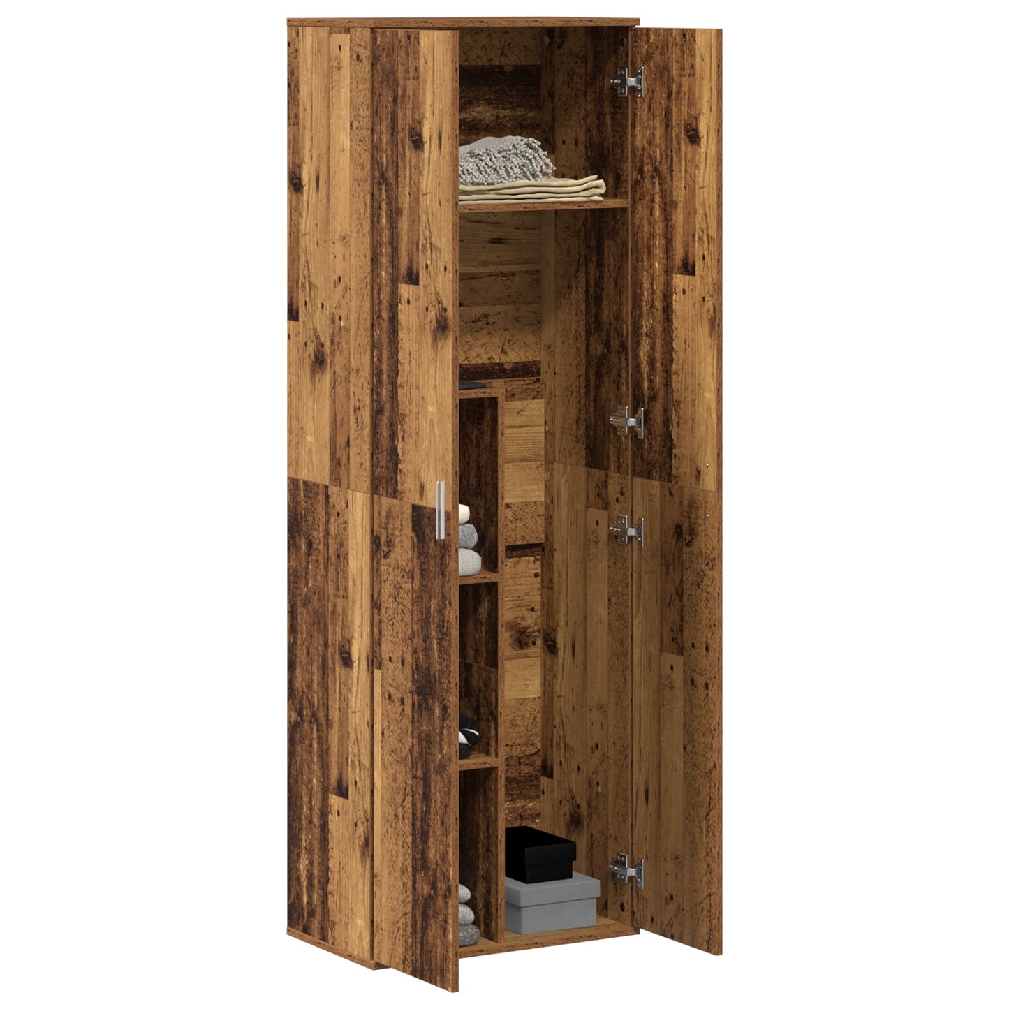 Highboard Old Wood 60x35x180 cm Engineered Wood