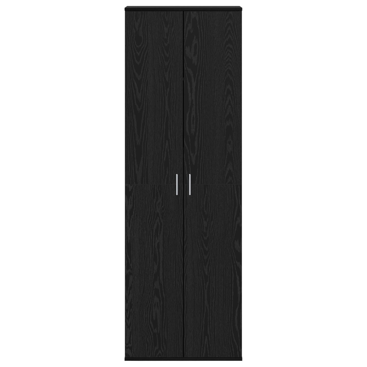 Highboard Black Oak 60x35x180 cm Engineered Wood