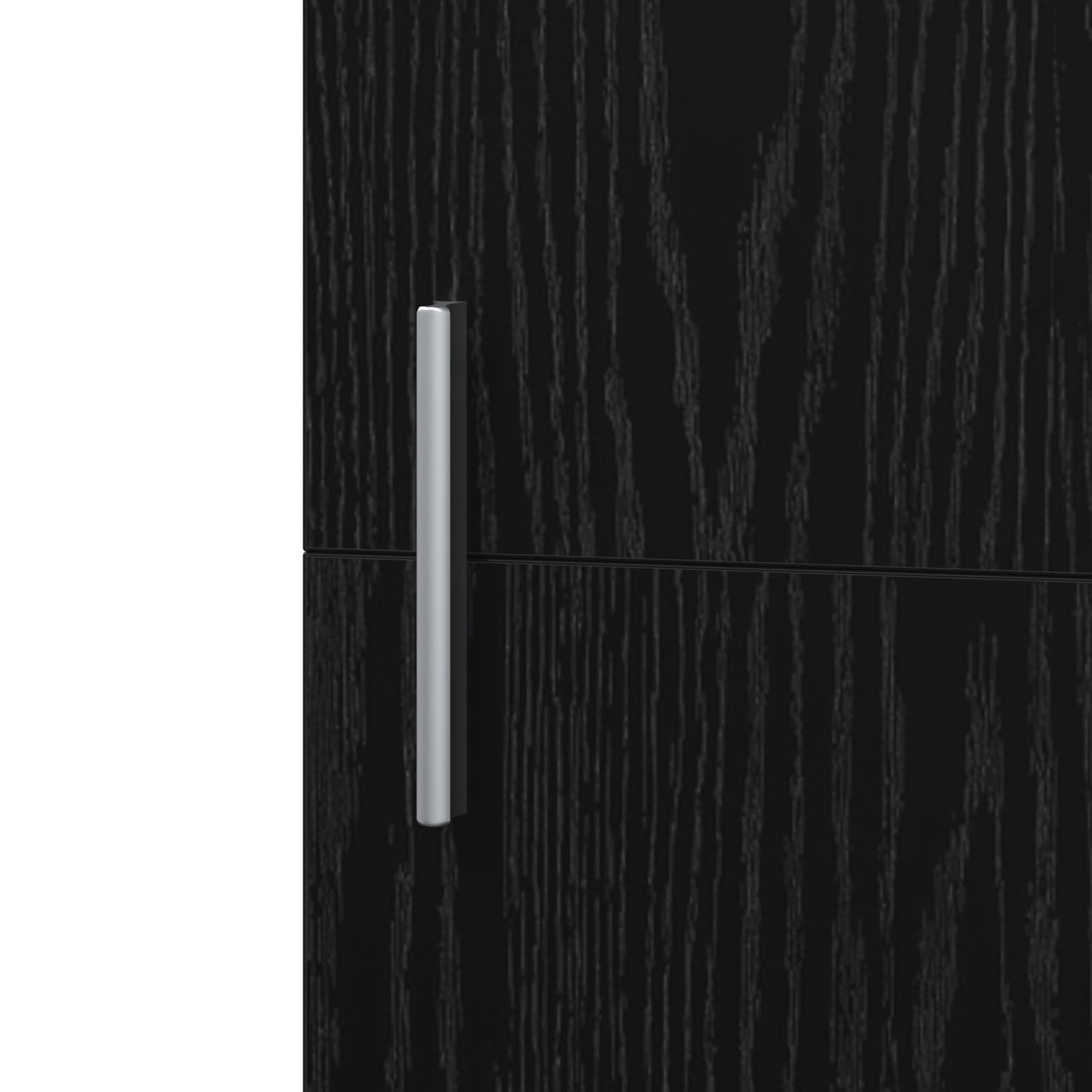 Highboard Black Oak 50x42.5x185 cm Engineered Wood