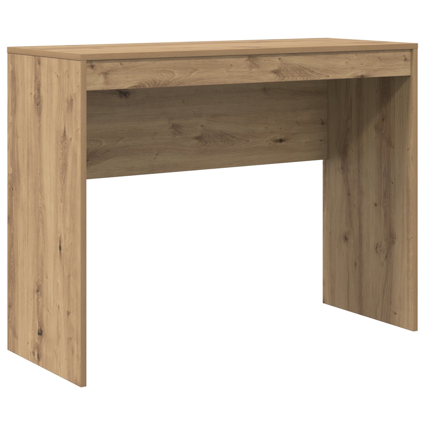 Desk with Storage Artisan Oak Engineered Wood