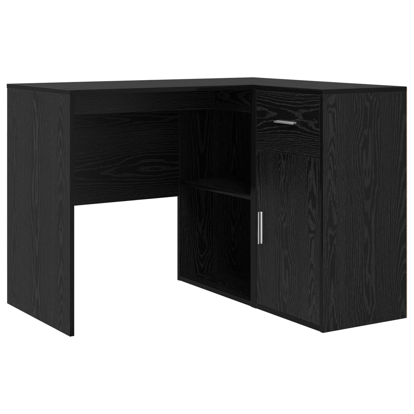 Corner Desk Black Oak 102x88x75 cm Engineered Wood