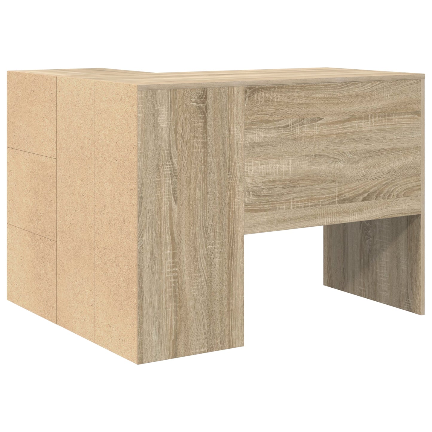 Corner Desk Sonoma Oak 102x88x75 cm Engineered Wood