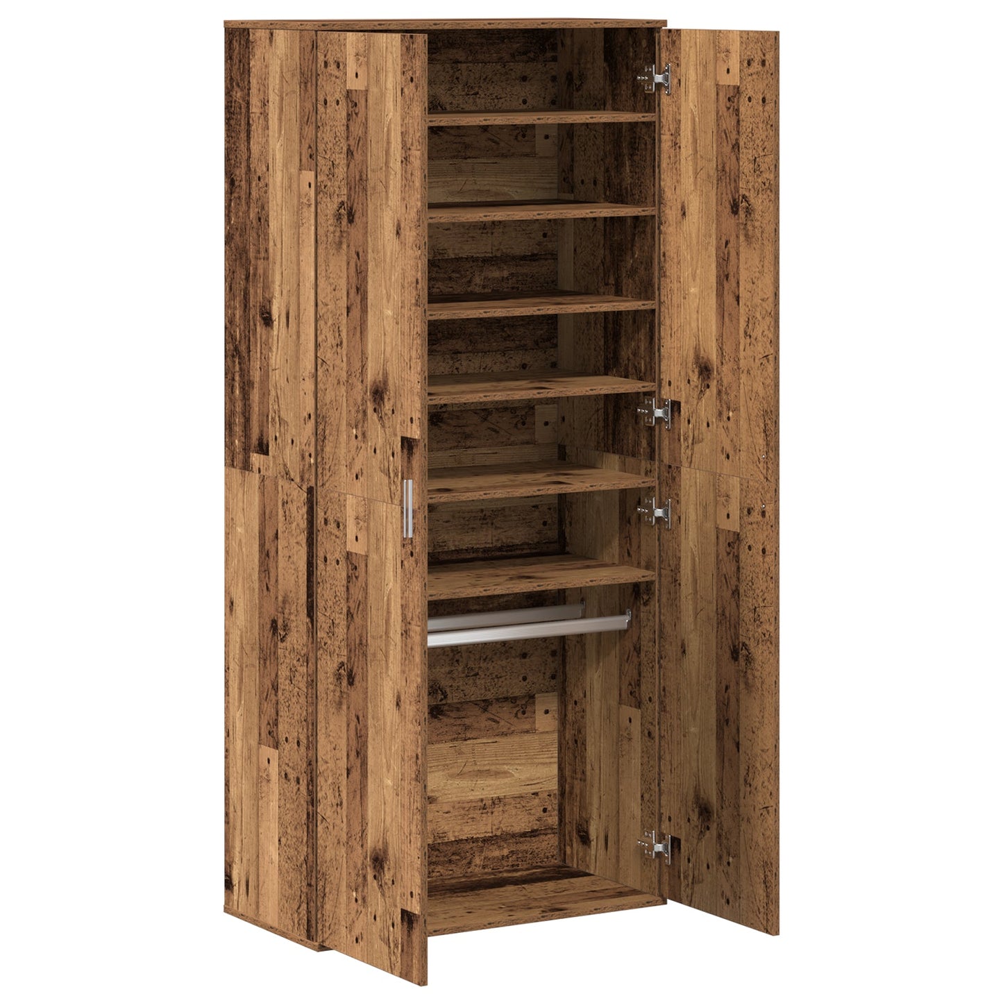 Highboard Old Wood 80x39x178 cm Engineered Wood