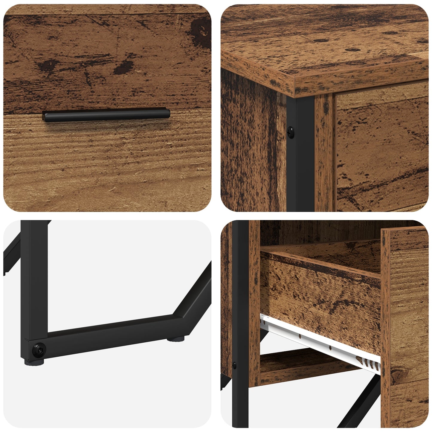 Chest of Drawers Old Wood 91x35.5x74.5 cm Engineered Wood