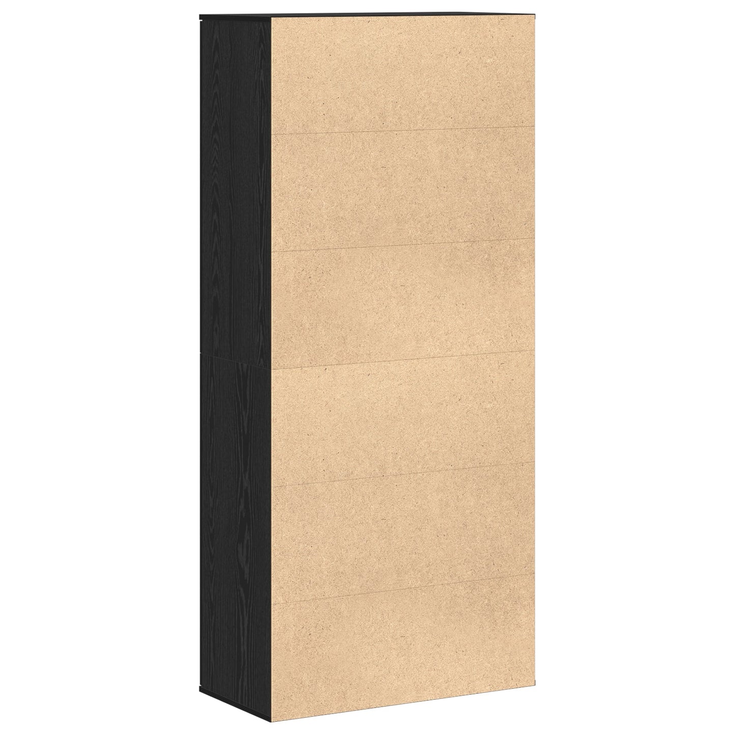Highboard Black Oak 80x39x178 cm Engineered Wood