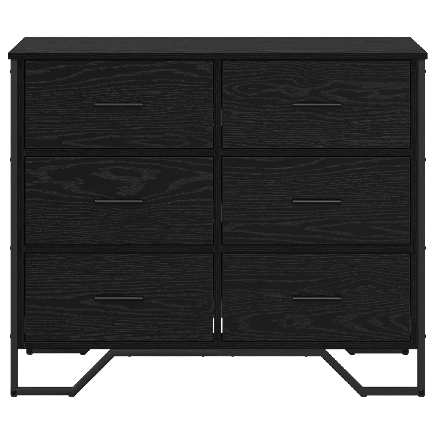 Chest of Drawers Black Oak 91x35.5x74.5 cm Engineered Wood