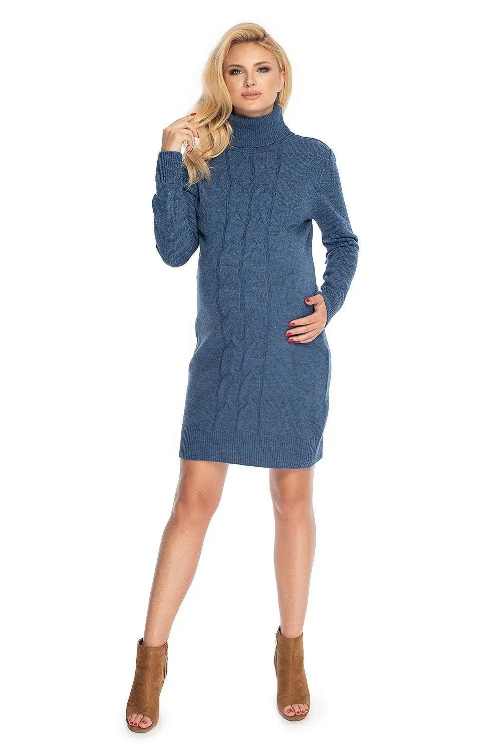 PeeKaBoo long sweater dress