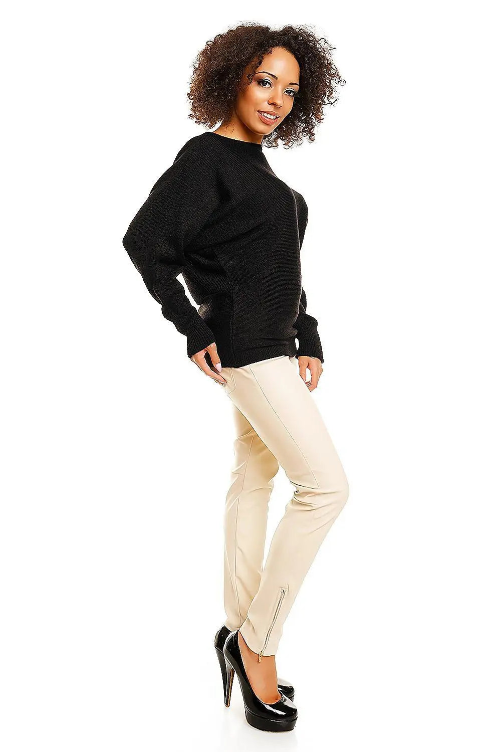 PeeKaBoo short oversize pregnancy sweater