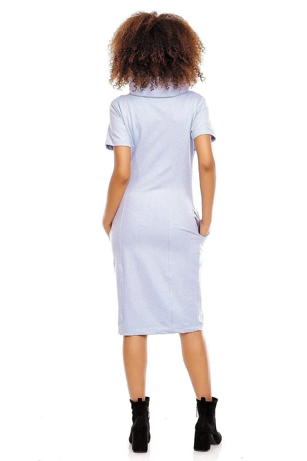 PeeKaBoo short sleeves pregnancy dress
