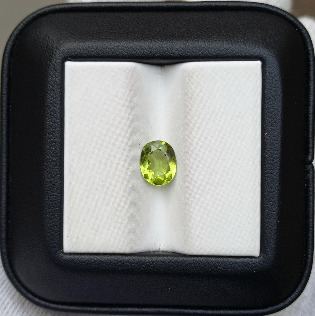 1.35ct Peridot Gemstone- Olivine - Chrysolite Gem - August Birthstone - 8x6.4x3mm
