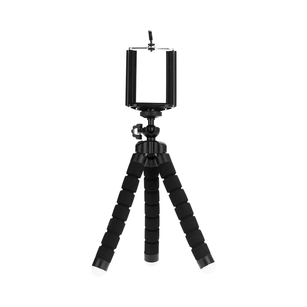 Phone Tripod Stand - Mini Tripod with Mobile Camera Holder Clip for Smartphone & Camera