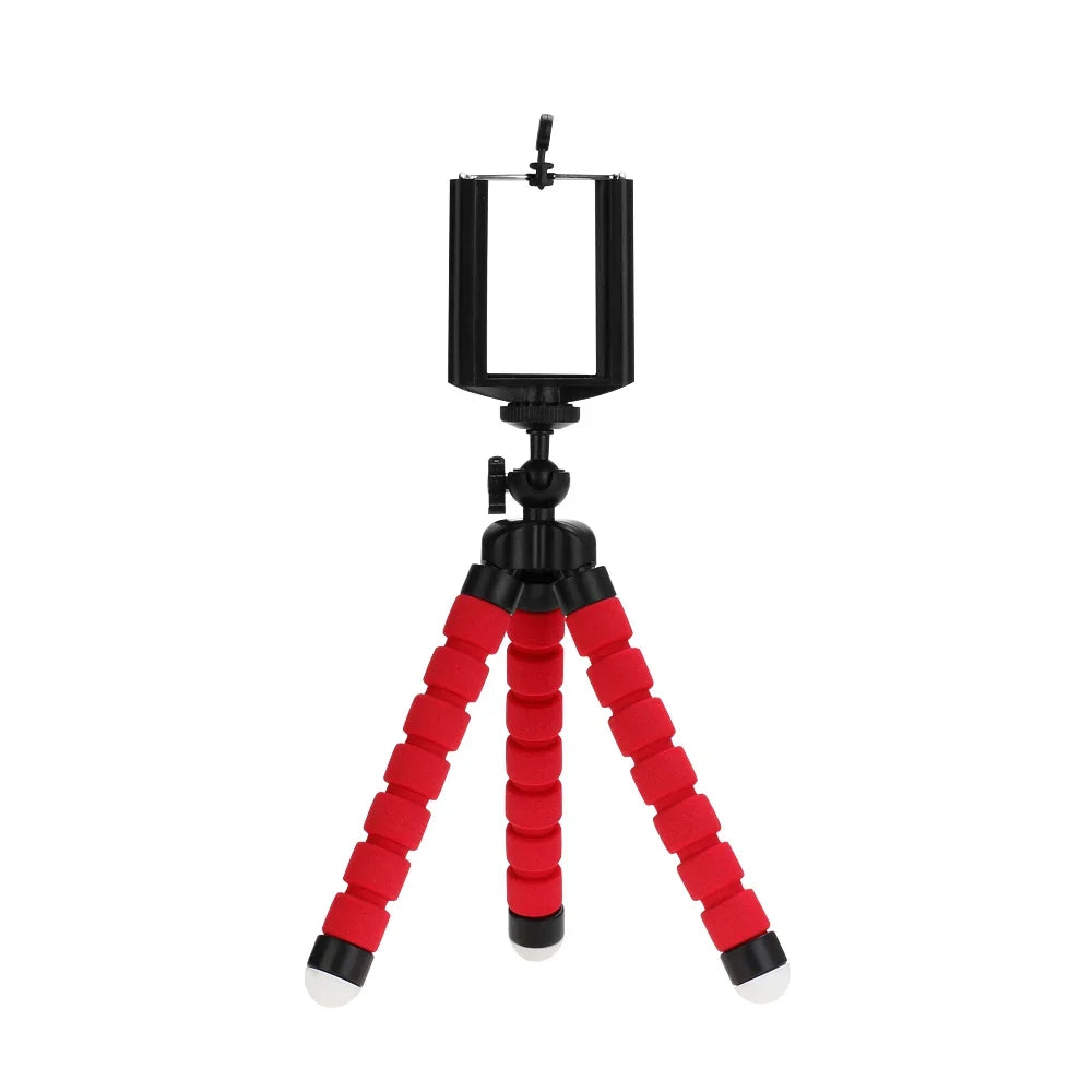 Phone Tripod Stand - Mini Tripod with Mobile Camera Holder Clip for Smartphone & Camera