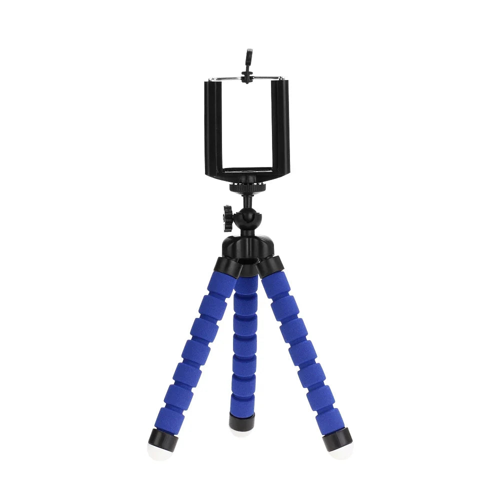 Phone Tripod Stand - Mini Tripod with Mobile Camera Holder Clip for Smartphone & Camera