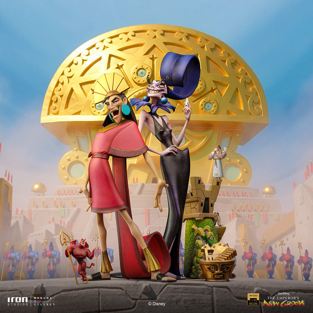 Pre-Order - Statue Kuzko and Yzma - The Emperor's New Groove - Deluxe Art Scale 1/10 - Iron Studios