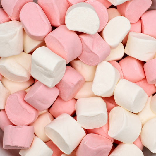 Pink & White Marshmallow Tubes 1kg