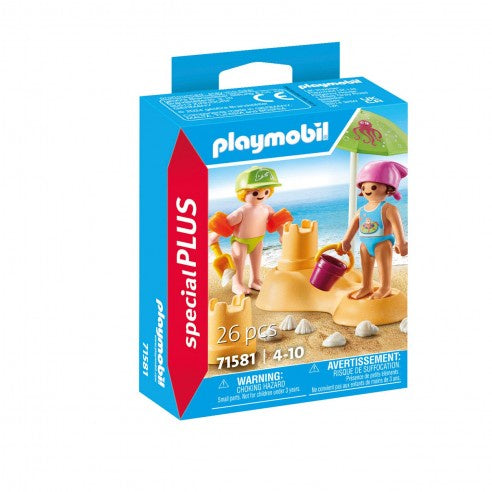 Playmobil Kids with Sand Castle 71581