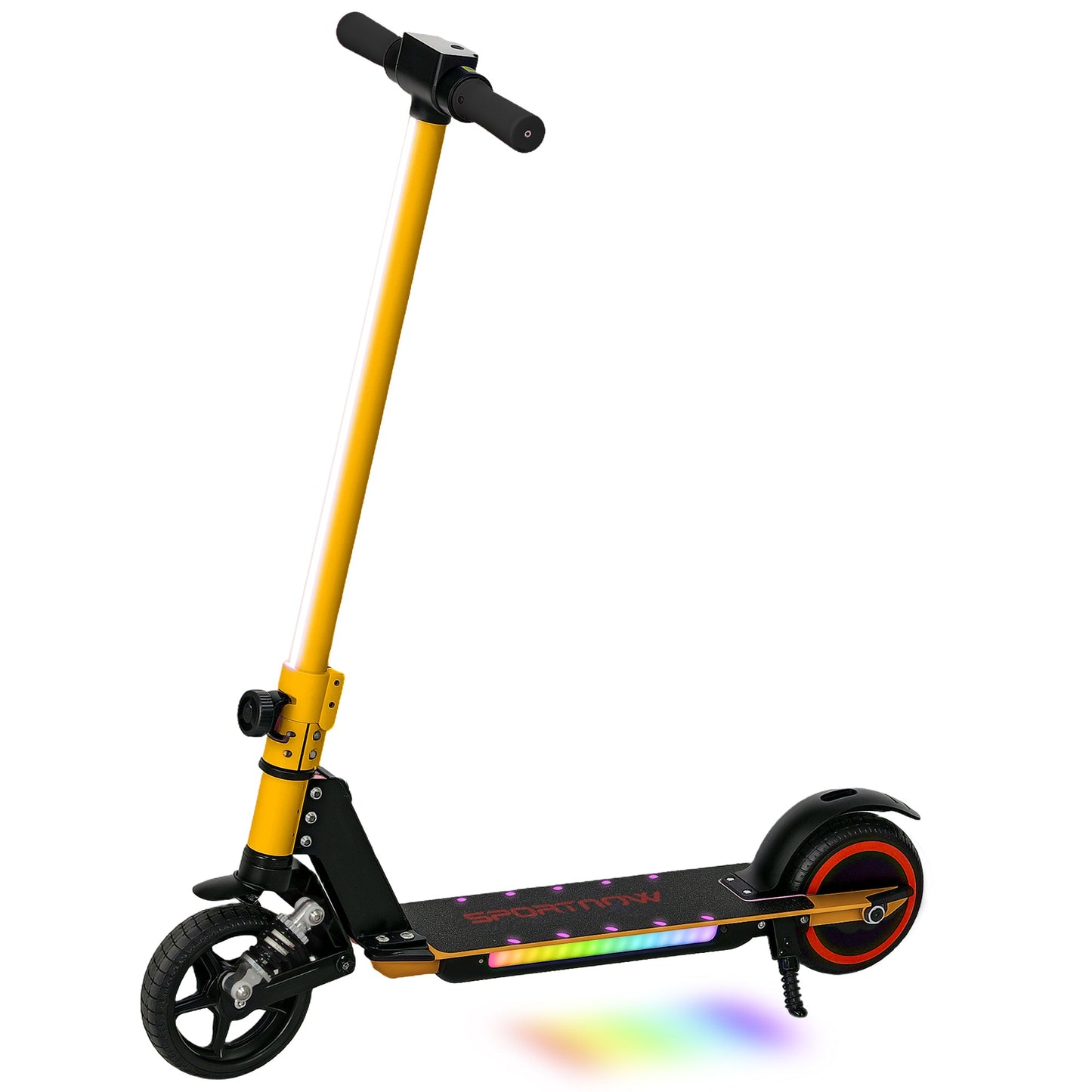SPORTNOW Folding Electric Scooter w/ LED Lights and Display