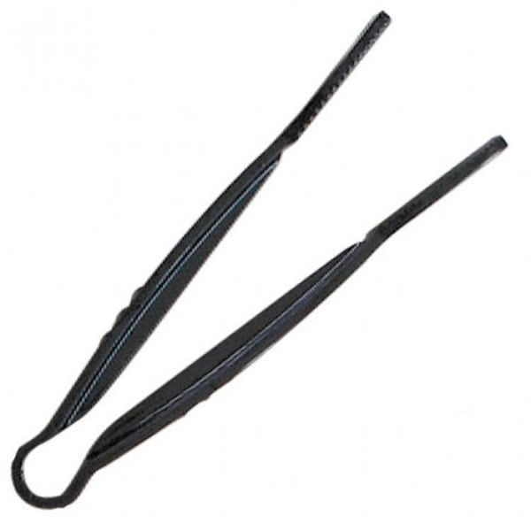 Polycarbonate Black Flat Grip Tongs 305mm