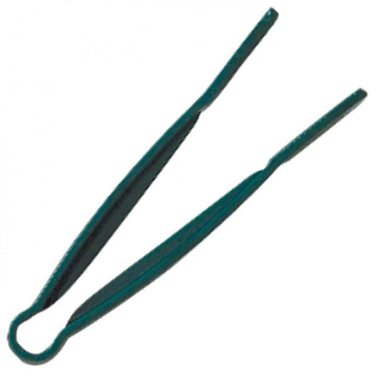 Polycarbonate Green Flat Grip Tongs 305mm