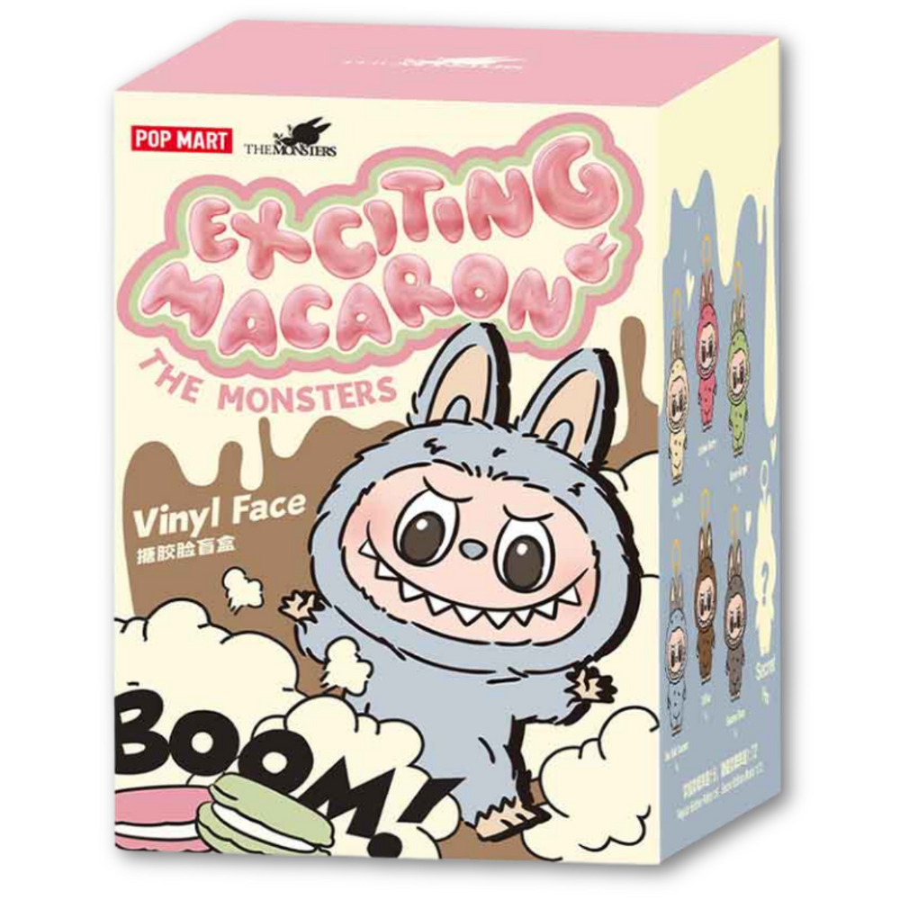 Pop Mart The Monsters Labubu Exciting Macaron 'Sea Salt Coconut' Vinyl Pendant
