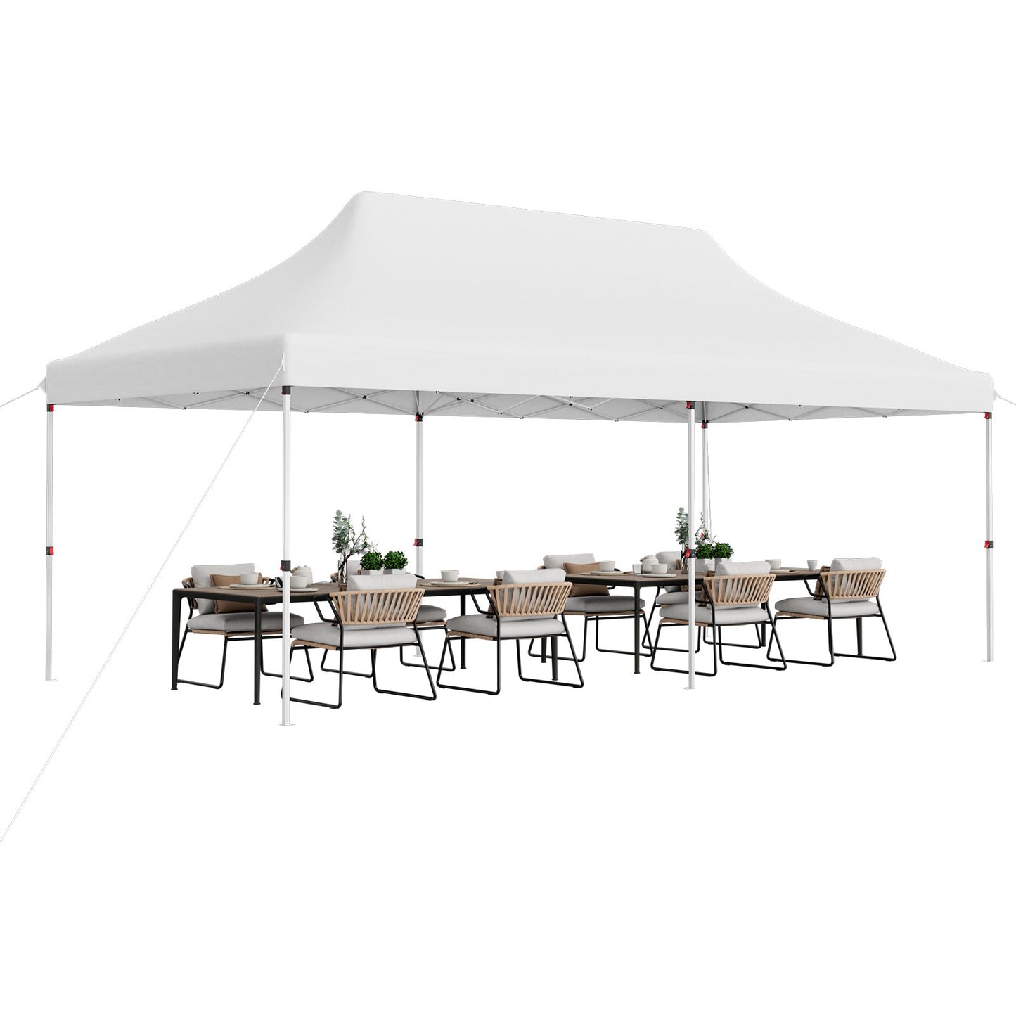 300 x 600 cm Pop-up Canopy Tent with Carrying Bag-Black