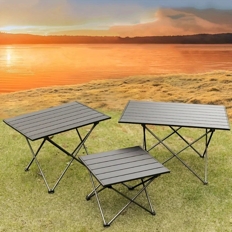 Portable Folding Outdoor Tables - Heavy Duty Aluminium Adjustable Table Indoor