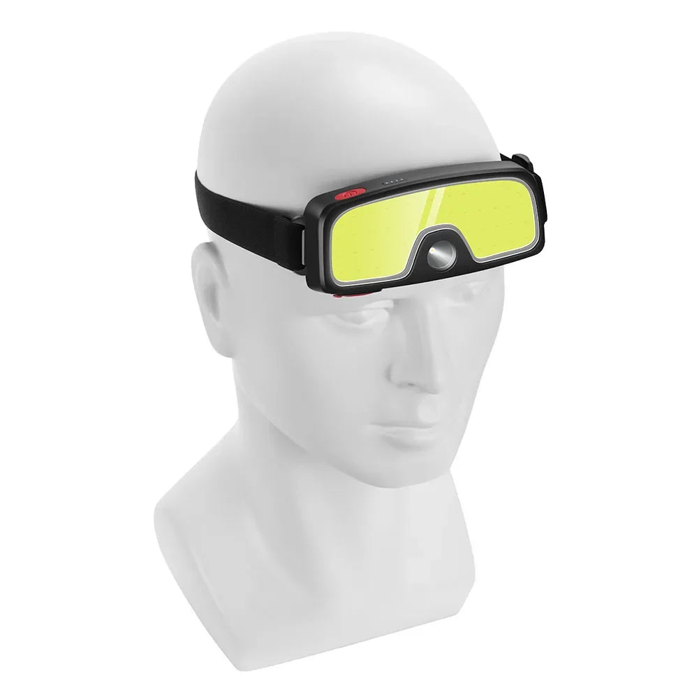 Powerful COB LED Headlamp Type-c Rechargeable Head Flashlight