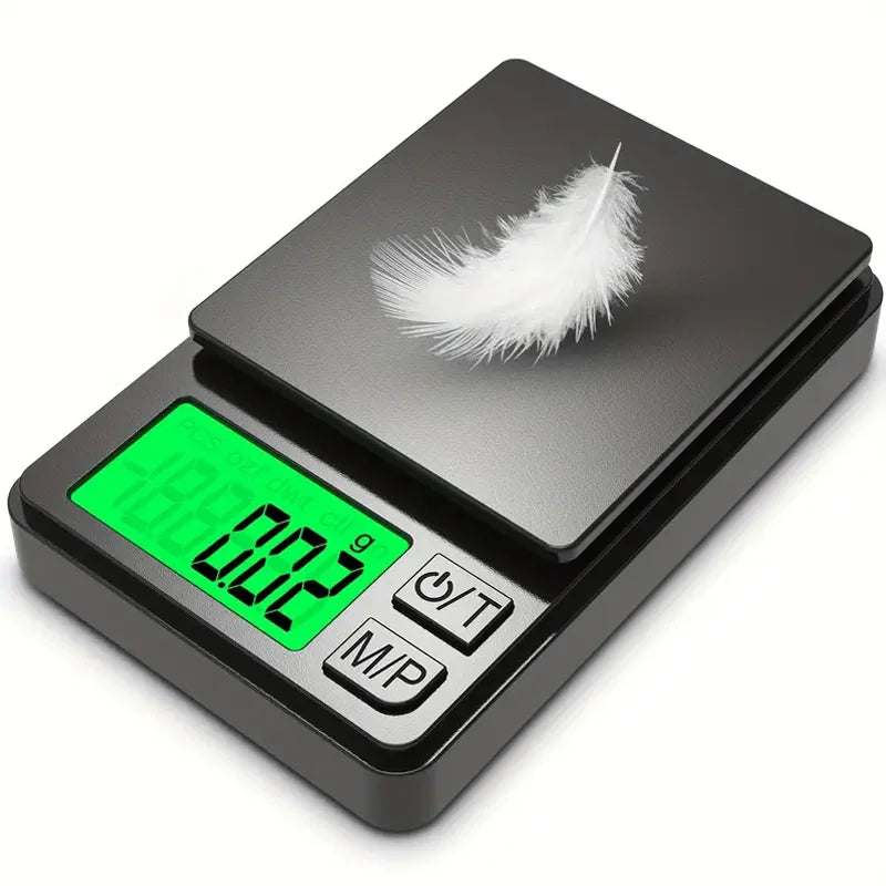 Precision Digital Pocket Scale - Mini Gram Scale for Jewellery, Food with Backlit LCD Display - Portable Travel Scale