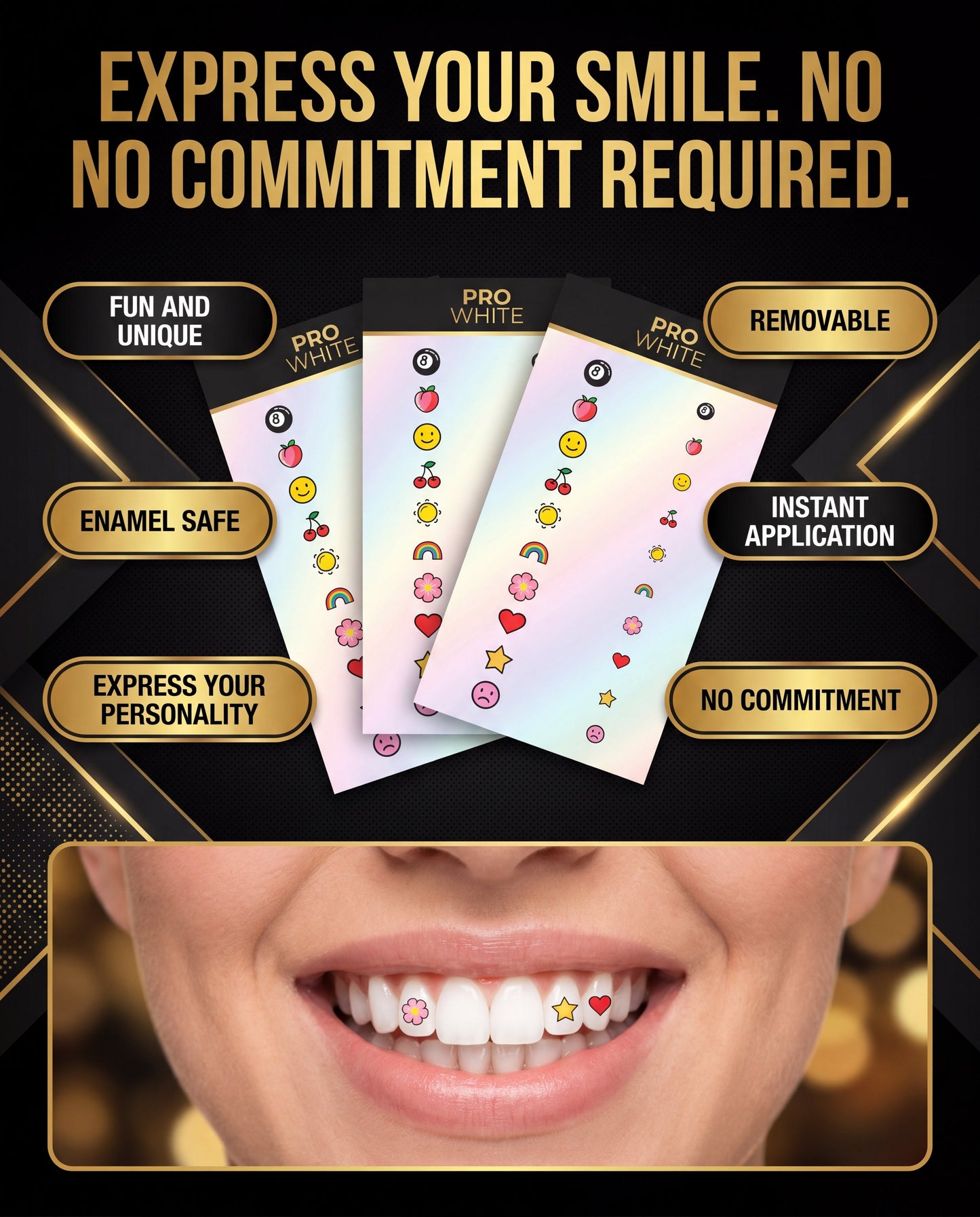 Tooth Tattoo Stickers – Smile, But Make It Art