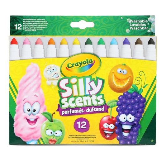 Crayola 12 Silly Scents Broadline Sweet Markers