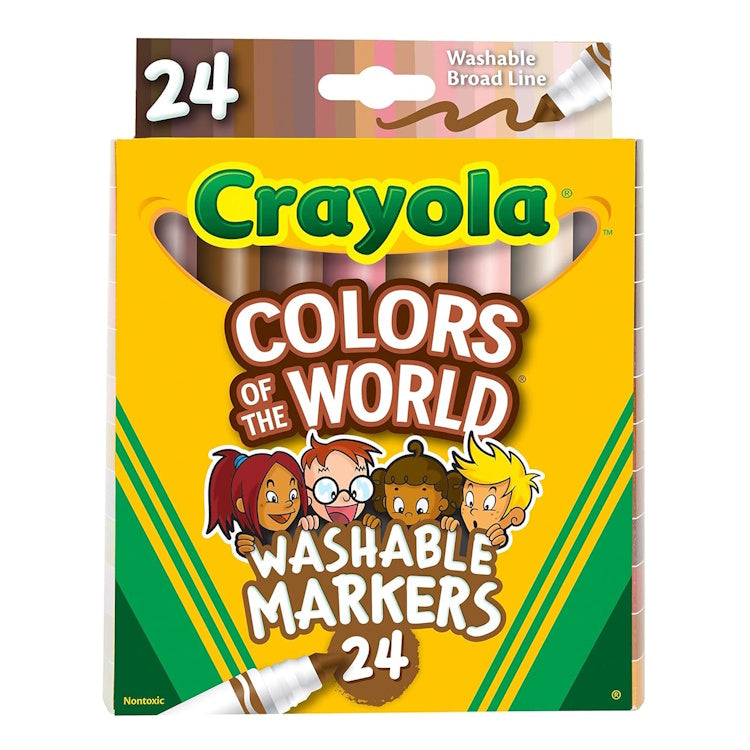 Crayola 24 Colours of the World Washable Markers