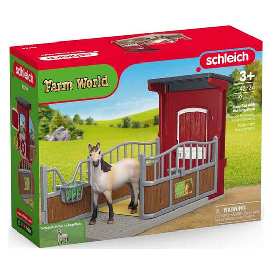 Schleich Ponybox With Mustang Mare