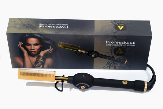 Aliza Proffesional Straightening Comb - Smooth, Frizz-Free Hair for All Hair Types
