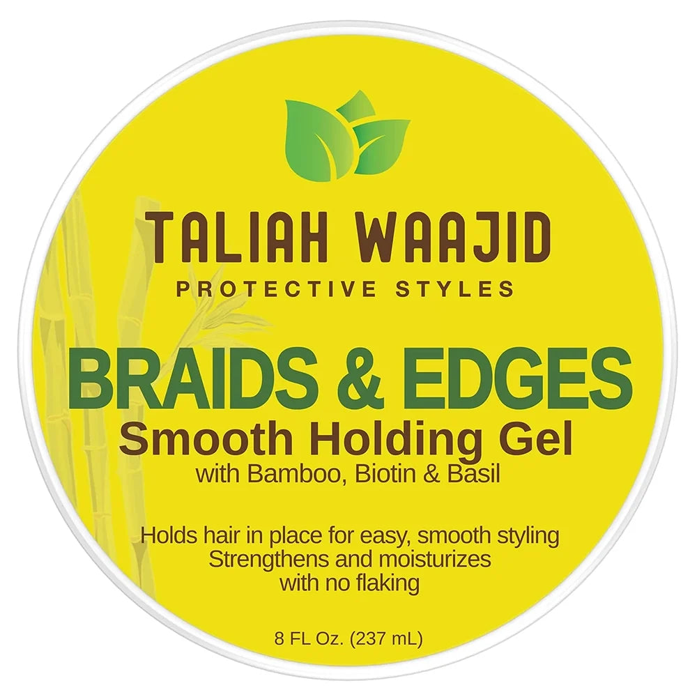 Taliah Waajid Protective Styles Braids & Edges Smooth Holding Gel for Flake-Free Hold & Definition 8 oz