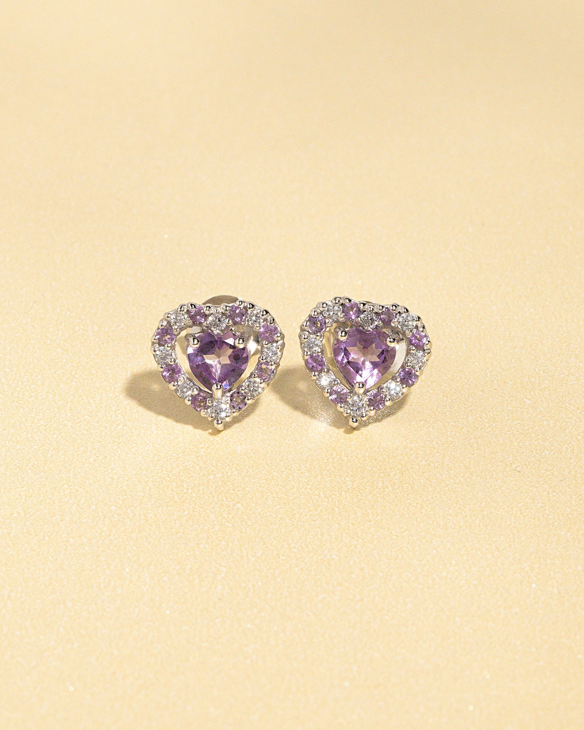 Purple Heart Lavender Amethyst Set in Sterling Silver