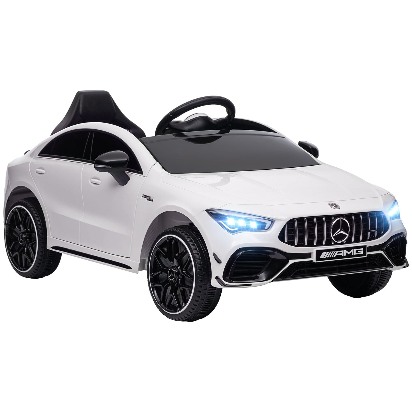 AIYAPLAY Mercedes-AMG CLA 45 Licensed 12V Ride on Car w/ Music