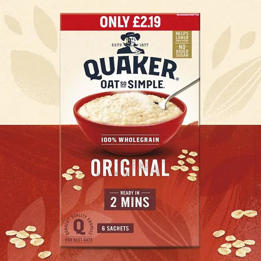 Quaker Oat So Simple Original Porridge Sachets (Case of 8)