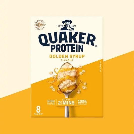 Quaker Oat So Simple Protein Golden Syrup Porridge Sachets 8x43g (Case of 6)
