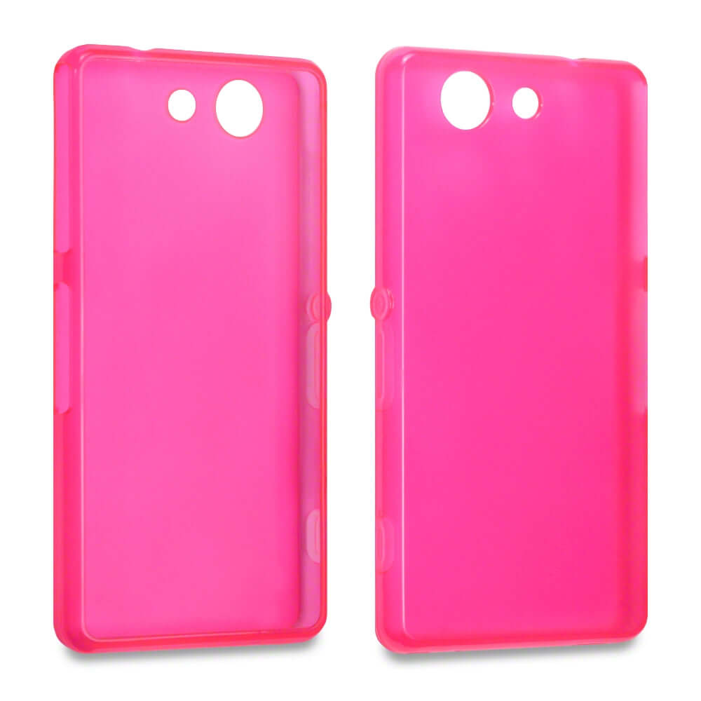 Qubits TPU Gel Hot Pink Case - For Sony Xperia Z3 Compact