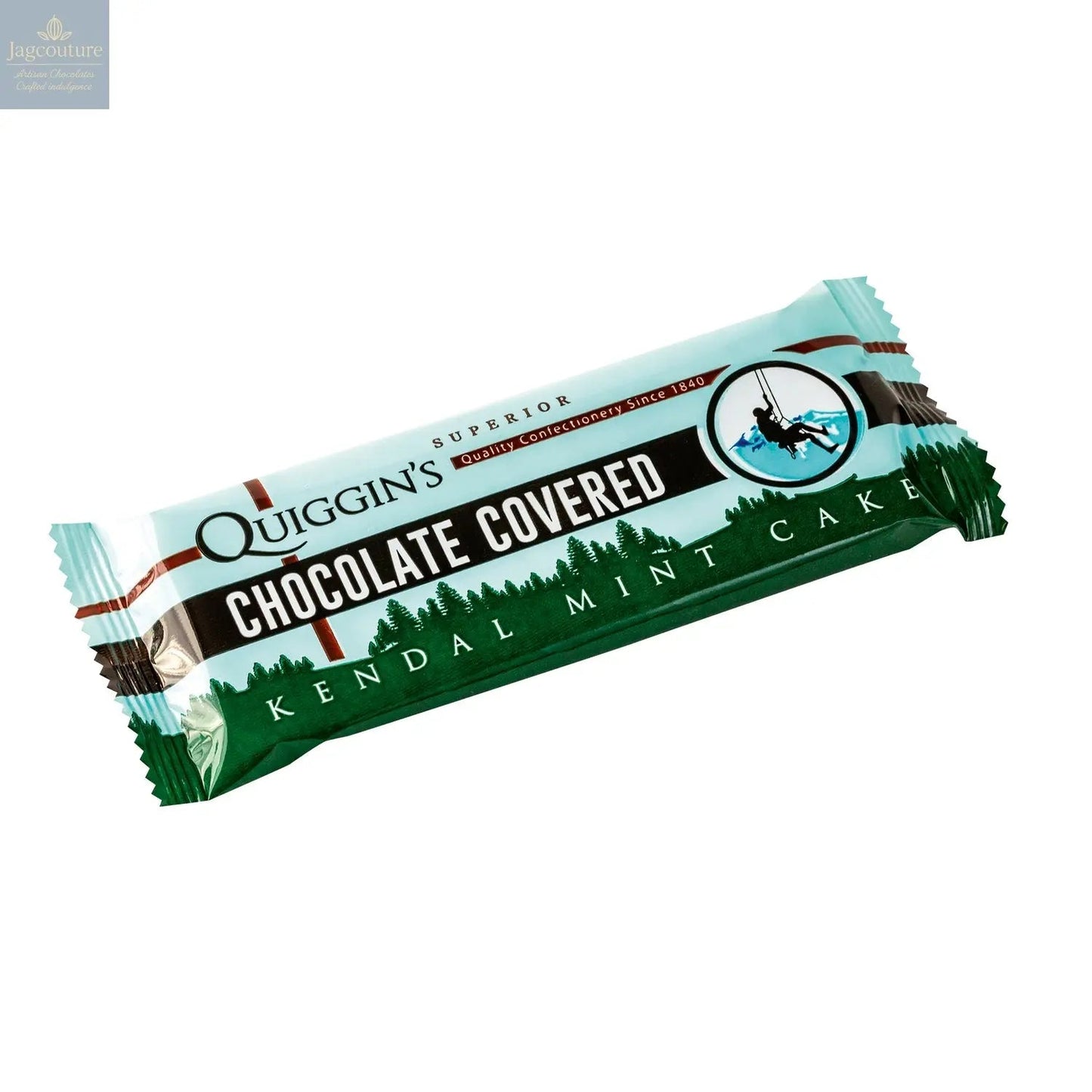 Quiggin's dark chocolate covered Kendal mint cake bar