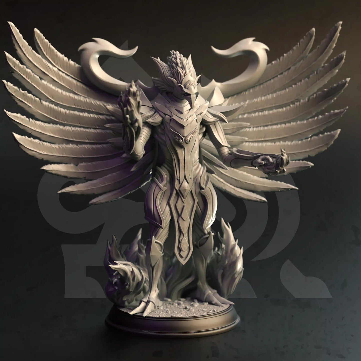 Quisterian – Arcane Phoenix - 3D Printed Monster Miniature