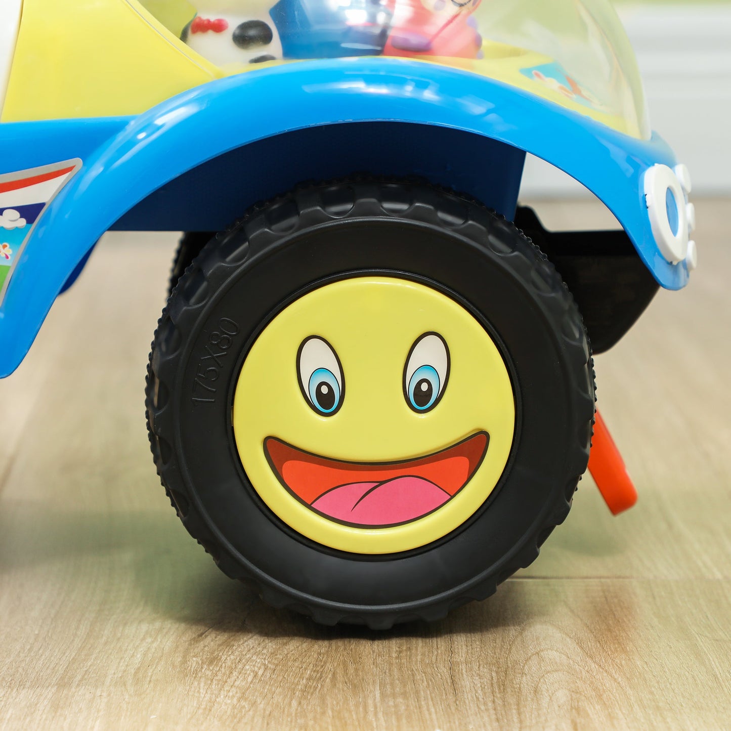 AIYAPLAY Ride on Toy, Foot to Floor Design with Music, Light, Horn
