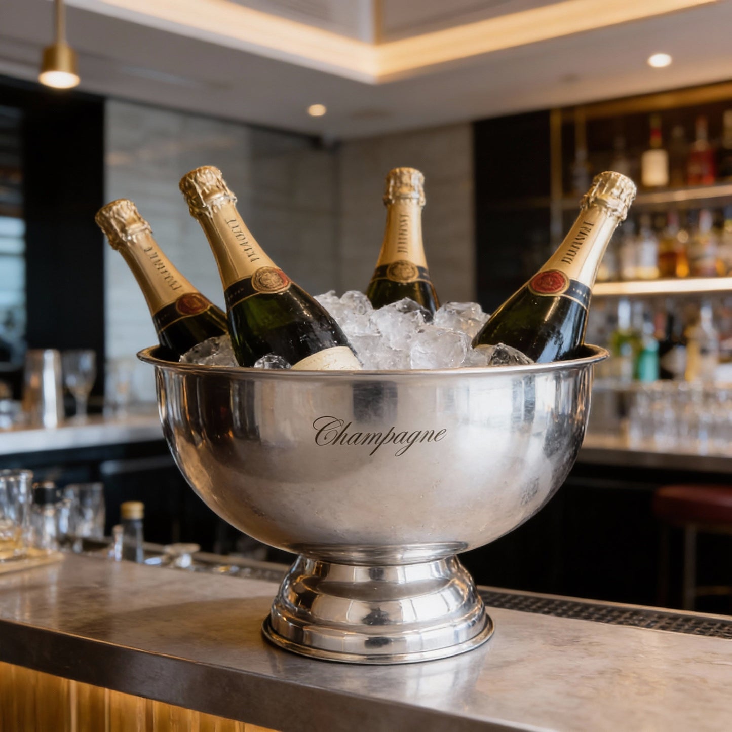 Stainless Steel Champagne Ice Bucket - 35cm