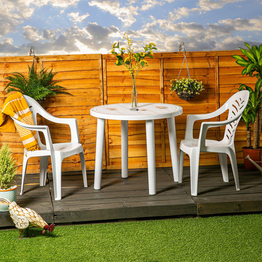 Four-Seater Round Tossa Garden Dining Table 86cm