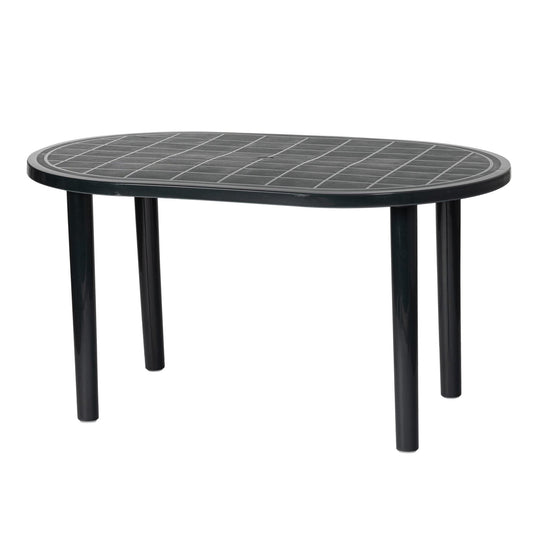 Four-Seater Oval Gala Garden Dining Table 140cm x 90cm