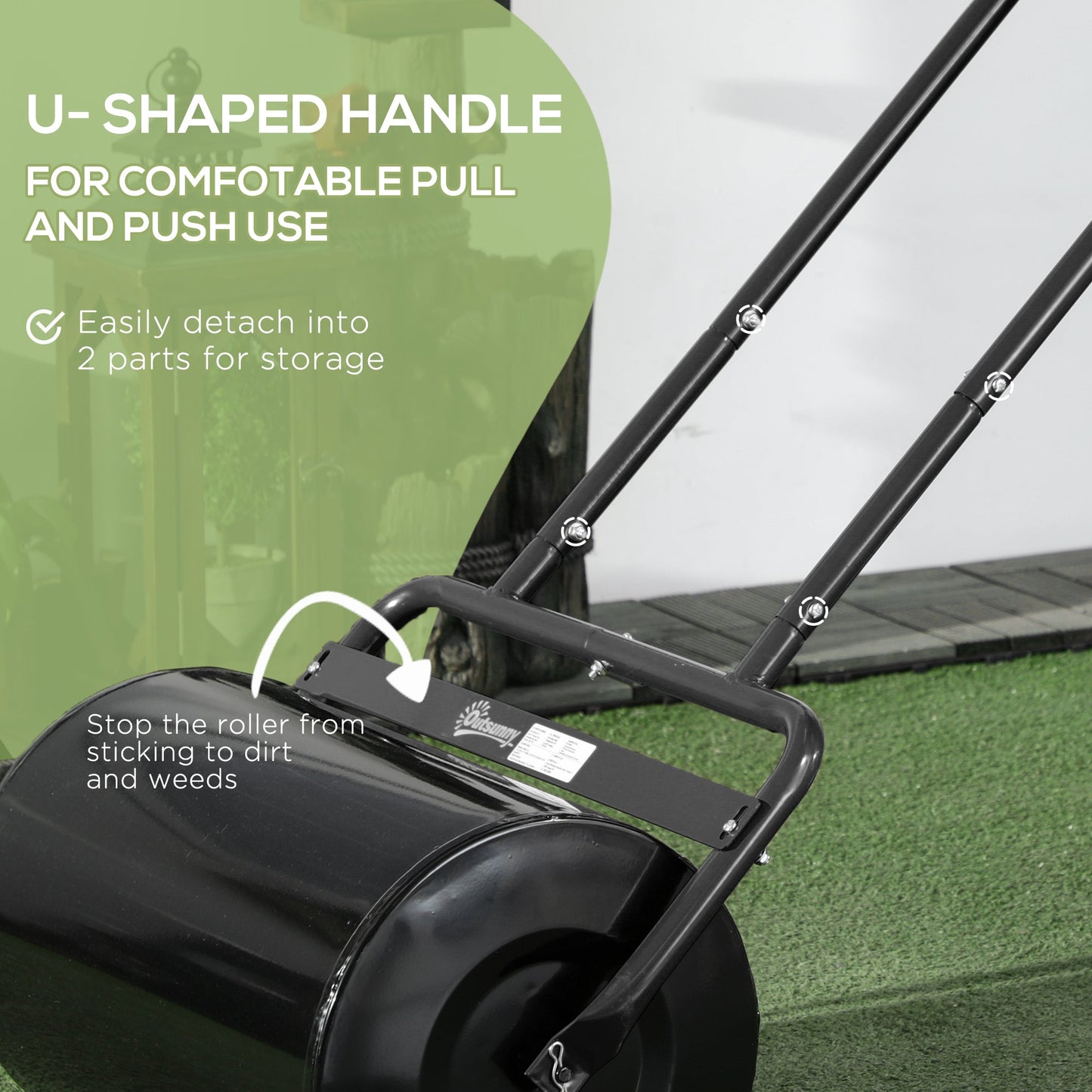 Outsunny Combination Push w/ 38L Sand or Water Garden