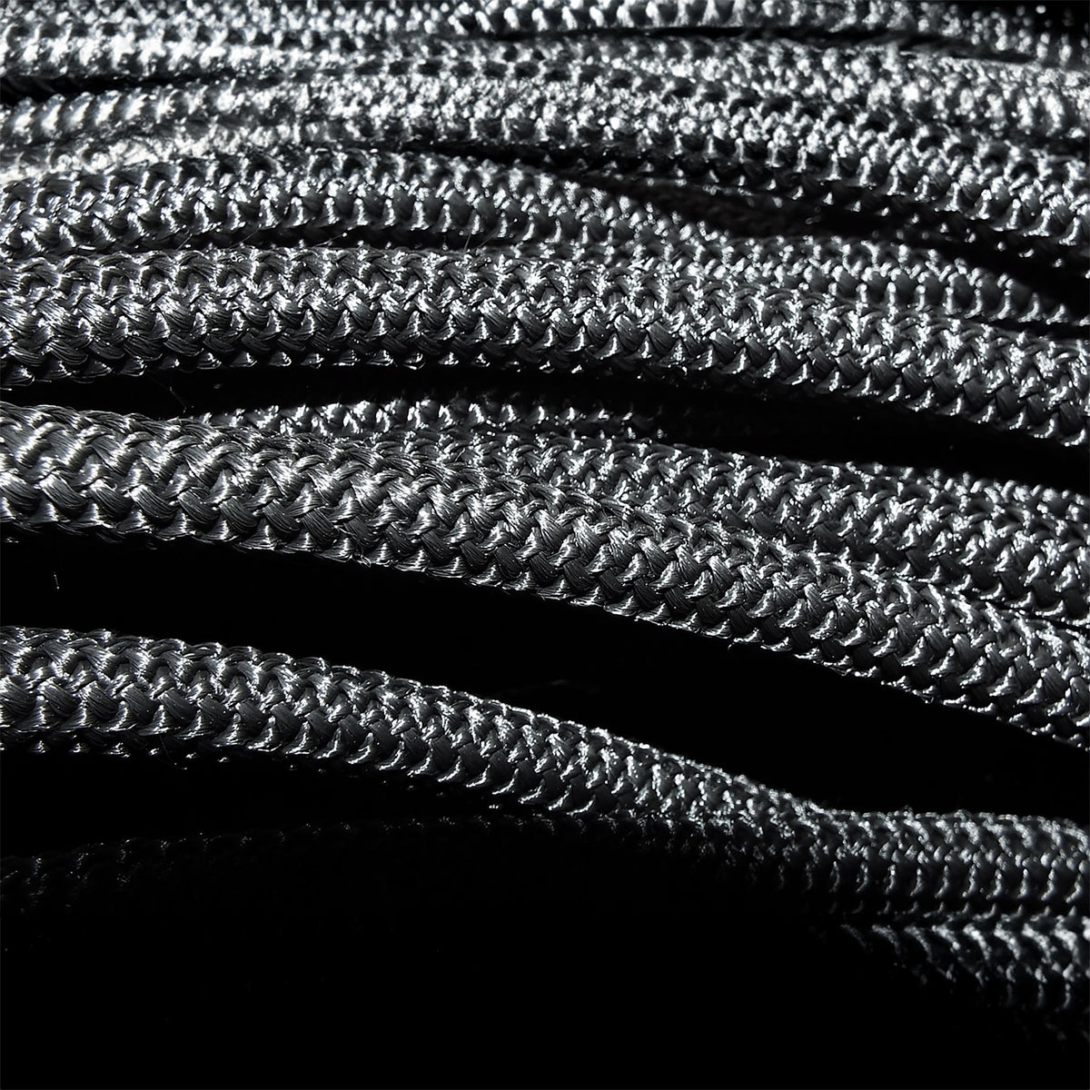 Black/Silver L-Grade Tarpaulin with 10 Metres of 6mm Bungee Rope